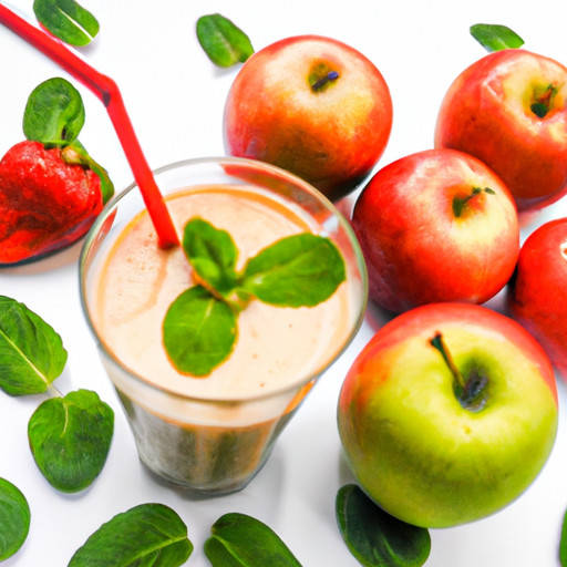 receita de smoothie caseiro com maçã e morango 90377